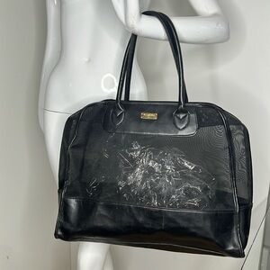St John Mesh Polyvinyl Zip Around Large Beach Tote Bag